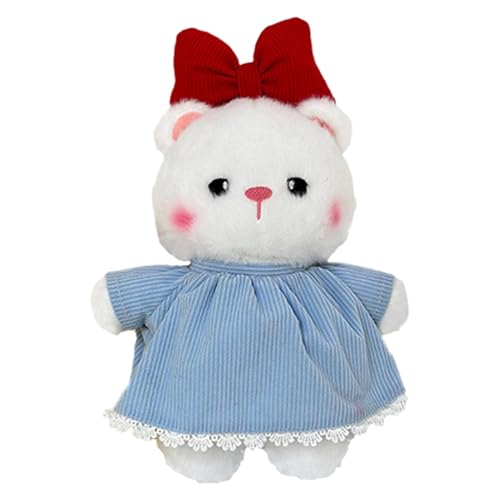 Teddybär, Plüschpuppen für Mädchen – Halloween Gestrickter Stirnband Bär | Halloween-Plüschtierspielzeug, Teddybär für Freunde, Familie, Geburtstage, Urlaub von Generic