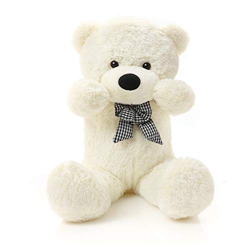 Plüschtier Teddybär Groß XXL - Weiss Stofftier Kuscheltier Bär 160 cm Groß - zum Kuscheln und Spielen für Babys & Kinder von Generic
