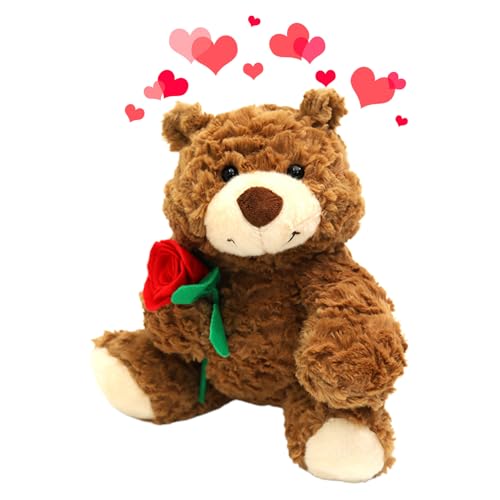 Teddybär - Plüschbär aus Plüsch für den Valentinstag | süßes Teddybär-Plüschtier | 9,45 Zoll Plüschtier für das Geburtstagsfest für das Fest von Generic