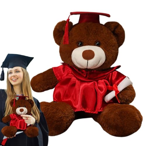 Teddybär – Spielzeugzubehör, Abschlussdekoration für Mädchen | Teddybär mit Kleid und Doktorhut, Plüsch-Abschluss, feiern Sie die Meilensteine der Universität Teddybär – Spielzeugzubehör, Abschlussdekoration für Mädchen | Teddybär mit Kleid und Doktorhut, Plüsch-Abschluss, feiern Sie die Meilensteine der Universität von Generic