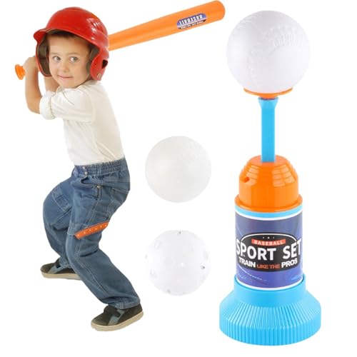 Tee Ball Set, Kids Baseball T -Shirt Batting T -Shirt Pitching Machine - Verstellbare Teesball -Schlagauto -Launcher Kids Tee Ball Set | Toddler von Generic