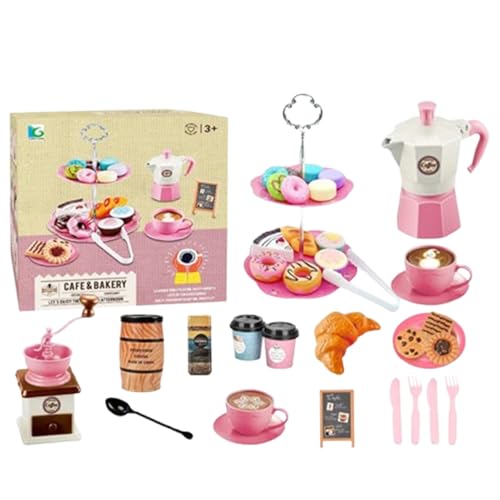Teespiel -Set Für Kinder - 38 -teiliges Tee -Spiel -Set Für Kinder, Tun Sie Sich Für Tee -Party -Spielzeug | Rollenspiel Für Bildungszeiten Für Mädchen Und , Farbenfrohe Party Für Kleinkinder Im von Generic
