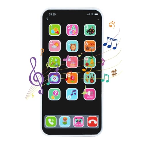 Telefonspielzeug für – Touchscreen-Handyspielzeug mit Lichtern, Soundeffekten | Fake Handy für 1-6 Jahre, simuliertes interaktives Lernspielzeug von Generic