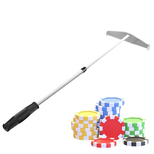Teleskop Chip Rechen - Einziehbarer Chip Stick Pusher - Poker Chip Collector Rechen Metallbedarf Chips Egge Sammler Tragbarer Würfel Putter Stick Teleskop Chip Rechen - Einziehbarer Chip Stick Pusher - Poker Chip Collector Rechen Metallbedarf Chips Egge Sammler Tragbarer Würfel Putter Stick von Generic