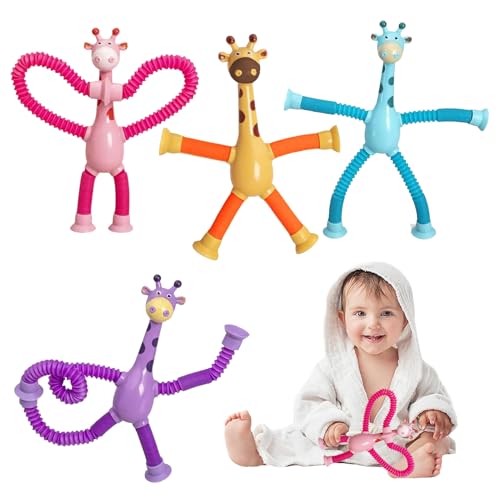 Teleskop-Saugnapf-Spielzeug – Leuchtendes Teleskop-Saugnapf-Spielzeug, ausziehbare Tier-Zappelröhre | Interaktives Sensorik-Spielzeug für und Mädchen, Angstabbau-Spielzeug für Kinder Teleskop-Saugnapf-Spielzeug – Leuchtendes Teleskop-Saugnapf-Spielzeug, ausziehbare Tier-Zappelröhre | Interaktives Sensorik-Spielzeug für und Mädchen, Angstabbau-Spielzeug für Kinder von Generic
