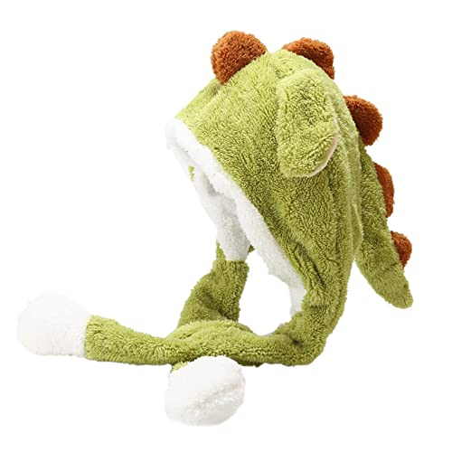 Tier-Dinosaurier-Hut mit beweglichen Plüschohren, die nach oben schlagen, lustige Kappe für Frauen-Anzieh-Cosplay-Weihnachtsfeier-Urlaubshut Herrenmütze Rot Tier-Dinosaurier-Hut mit beweglichen Plüschohren, die nach oben schlagen, lustige Kappe für Frauen-Anzieh-Cosplay-Weihnachtsfeier-Urlaubshut Herrenmütze Rot von Generic