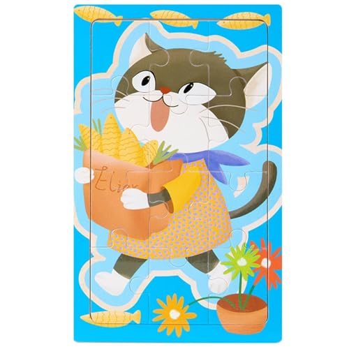 Tier-Puzzle-Spielzeug, Holzpuzzle für Kleinkinder | Tierpuzzle Spielzeug mit 12 Teilen aus Holz – Vorschul-Lernaktivitäten zur Förderung der Fantasie im Klassenzimmer und im Sal von Generic