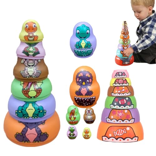 Tier – Russische Puppen | Matrjoschka Russisch für Turm Tasse Baby Illumination Lernen Spielzeug Geschenk Russisches Spielzeug, Puppen, stoßfest Tier – Russische Puppen | Matrjoschka Russisch für Turm Tasse Baby Illumination Lernen Spielzeug Geschenk Russisches Spielzeug, Puppen, stoßfest von Generic