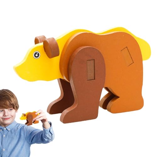 Tierblöcke, Cartoon-Tierblöcke, Puzzle Tiere Modell Building Blocks Gastgeschenke | Exquisite Bausteine Tierspielzeug für Geburtstag, Ostern, B von Generic