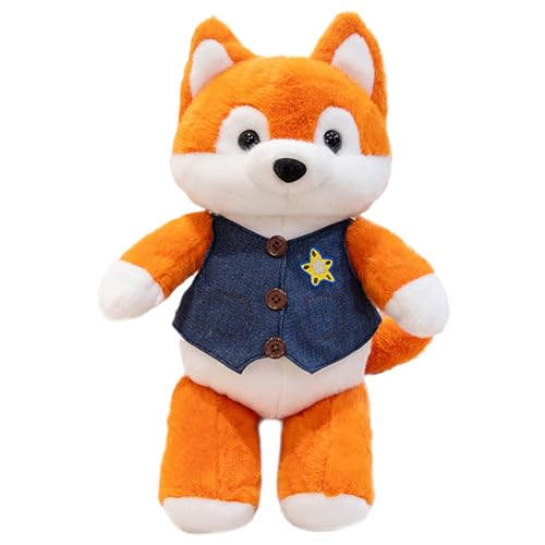 Tiere aus – flauschiges Spielzeug, große niedliche Schwanzfigur | Huggable mit Weste, weicher Schlafbegleiter als Schlafzimmerdekoration, schönes Spielzeug Tiere aus – flauschiges Spielzeug, große niedliche Schwanzfigur | Huggable mit Weste, weicher Schlafbegleiter als Schlafzimmerdekoration, schönes Spielzeug von Generic