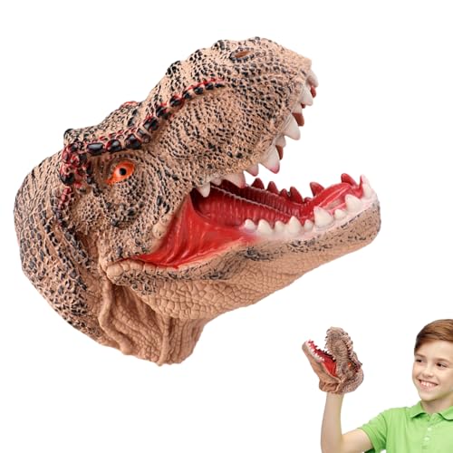 Tierhandpuppe für Kinder – lebensechte Dinosaurier-Handpuppe aus Gummi, weiches, interaktives Spielzeug zum Geschichtenerzählen | lustiges, lehrreiches Rollenspielzubehör für Kinder, Theaterauff Tierhandpuppe für Kinder – lebensechte Dinosaurier-Handpuppe aus Gummi, weiches, interaktives Spielzeug zum Geschichtenerzählen | lustiges, lehrreiches Rollenspielzubehör für Kinder, Theaterauff von Generic