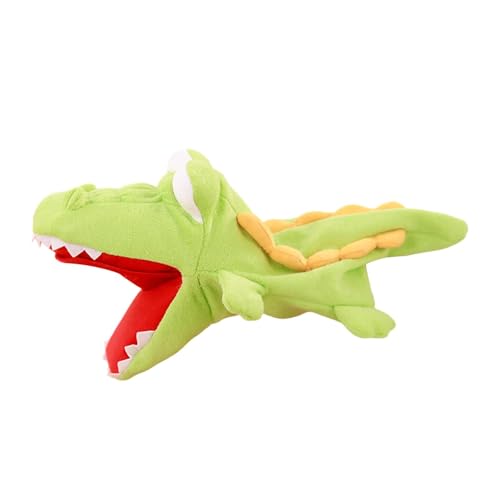 Tierhandpuppen für Kinder, Kleinkind enthält Wolf, Tiger, Löwe bewegliche offene Münder, perfekt zum Geschichtenerzählen, Unterrichten, im Vorschulalter und als Geburtstagsgeschenk (Krokodil) von Generic