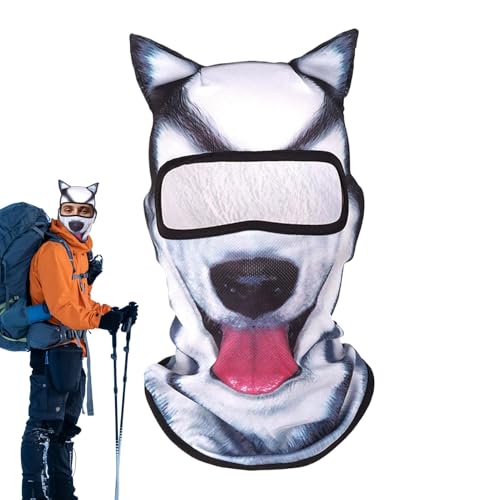 Tiermasken für Erwachsene, Tierdruck, atmungsaktiv, Sonnenschutz, Tiergesichtsmaske mit Ohren, winddichte Kopfbedeckung für Musikfestivals, Raves, Ski, Halloween, Outdoor-Aktivitäten Tiermasken für Erwachsene, Tierdruck, atmungsaktiv, Sonnenschutz, Tiergesichtsmaske mit Ohren, winddichte Kopfbedeckung für Musikfestivals, Raves, Ski, Halloween, Outdoor-Aktivitäten von Generic