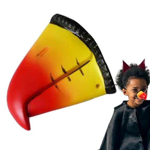 Tiernasen für Kinder, Tiernasen, realistische Papageienschnauze, mit elastischem Band, Tierschnauze für Halloween, Cosplay, Tiernase für Cosplay Tiernasen für Kinder, Tiernasen, realistische Papageienschnauze, mit elastischem Band, Tierschnauze für Halloween, Cosplay, Tiernase für Cosplay von Generic