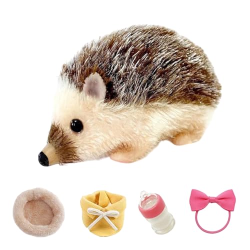 Tierpuppe, Silikontier | Weiche Igelpuppe - Silikon Funny Animal Model, Simulations -Hedgepig -Sammlerstücke für Zuhause, Studio, Schule von Generic