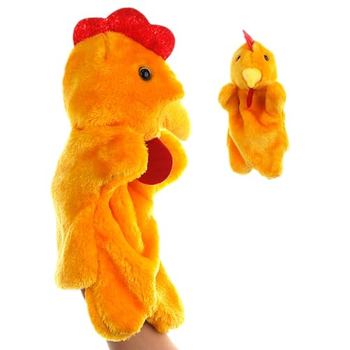 Tierpuppen, Plüschpuppen, Huhn | Plüschspielzeug für Tierfinger | Spielzeug gefüllt mit Cartoon-Tieren | Weiches Spielzeug für Polpuppen Zubehör von Generic