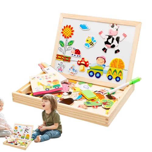 Tierpuzzle Set aus Holz, Magnetisches Tierpuzzle |. Magnetisches Bauernhof Puzzle Spielzeug | Tierpuzzle Set aus Holz, Magnetisches Tierpuzzle |. Magnetisches Bauernhof Puzzle Spielzeug | von Generic