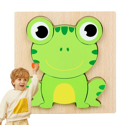 Tierpuzzle aus Holz, Tierpuzzle für | Lernpuzzle-Spielzeug | Niedliche Holzpuzzle für Kleinkinder, Lernspielzeug für Jungen und Mädchen von 4 bis 6 von Generic