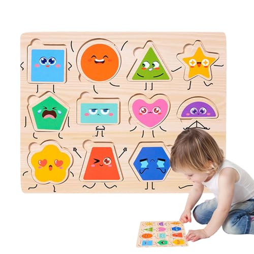Tierpuzzle für Kinder, Holzpuzzle, Lernspielzeug für Vorschule, aus Holz, Cartoon-Design – Puzzlespielzeug, Puzzle für Jungen und Mädchen Tierpuzzle für Kinder, Holzpuzzle, Lernspielzeug für Vorschule, aus Holz, Cartoon-Design – Puzzlespielzeug, Puzzle für Jungen und Mädchen von Generic
