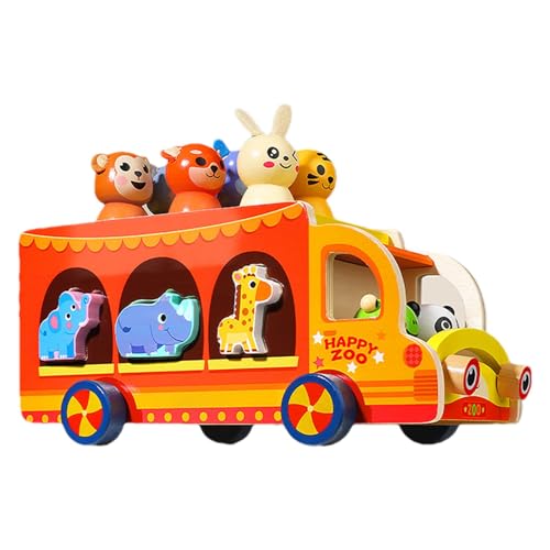 Tierspielzeug aus | Vereinsspielauto in Vorschulformen | Lernspielset für Kinder, Kleinkinder, und Mädchen | Interaktives Spielzeug von Generic