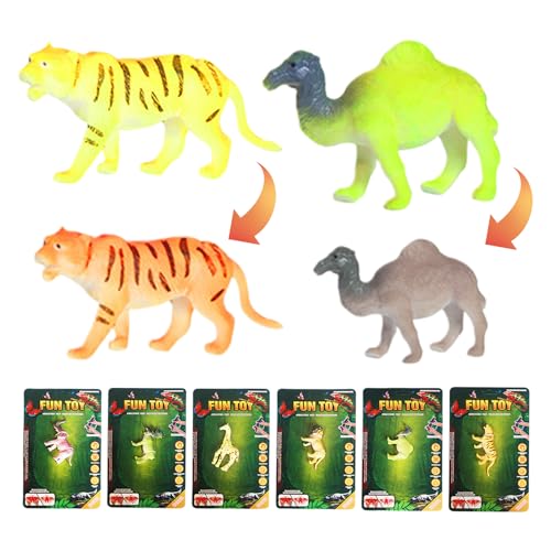 Tierspielzeug mit Farbwechsel, 6 sensorische Badespielzeuge für Tiere, sensorische Spiele, lehrreiche Spiele, Partygeschenke für von Generic