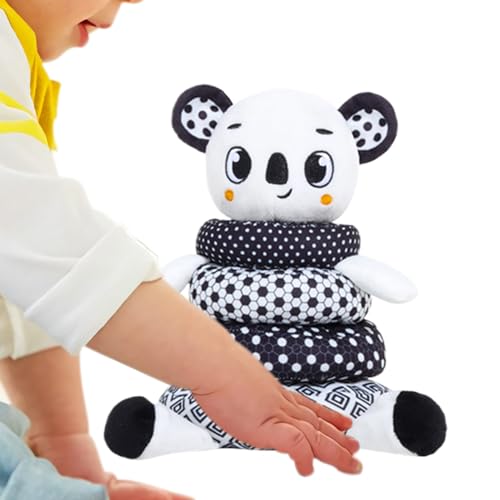 Tierstapelspiel - Plüschringe, frühpädagogische Aktivität, Hand-Augen-Koordination, Kinderspielzeug, Entwicklung feiner motorischer und kognitiver Fähigkeiten Tierstapelspiel - Plüschringe, frühpädagogische Aktivität, Hand-Augen-Koordination, Kinderspielzeug, Entwicklung feiner motorischer und kognitiver Fähigkeiten von Generic