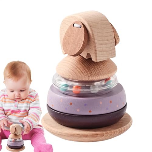 Tierstapler aus | Frühes Lernspielzeug für Kleinkinder | Stapelturm für Elefanten, Puzzle-Spielzeug für frühkindliche Bildung Tierstapler aus | Frühes Lernspielzeug für Kleinkinder | Stapelturm für Elefanten, Puzzle-Spielzeug für frühkindliche Bildung von Generic