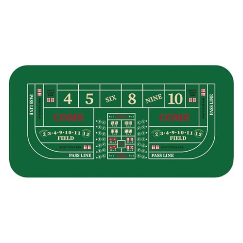 Tischabdeckung, große Spieltischmatte, 120 x 60 cm, rutschfeste Kartentischabdeckung, Tischmatte für Texas, Holdem Poker, Kartenspiele von Generic