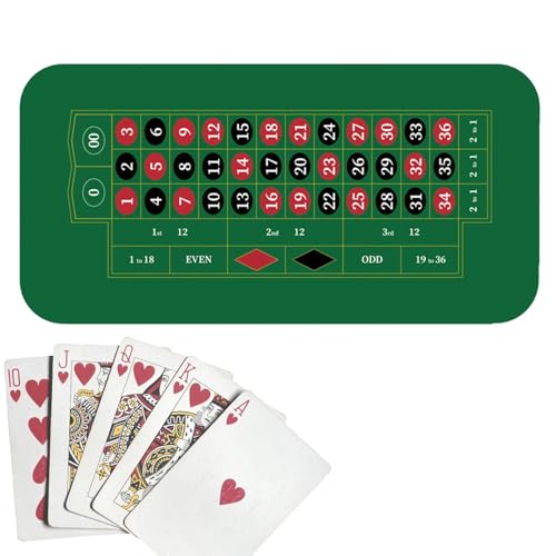 Tischabdeckung, große Spieltischmatte, 120 x 60 cm, rutschfeste Kartentischabdeckung, Tischmatte für Texas, Holdem Poker, Kartenspiele Tischabdeckung, große Spieltischmatte, 120 x 60 cm, rutschfeste Kartentischabdeckung, Tischmatte für Texas, Holdem Poker, Kartenspiele von Generic