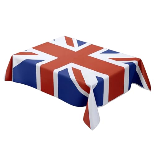 Tischdecke mit britischer Flagge - Polyester Union Jack Tischdecke | Wiederverwendbare UK London Style Geschirr Küche Setup Jubiläumsveranstaltungen, Waschbar Angeboten 3 Größenoptionen für Innen Tischdecke mit britischer Flagge - Polyester Union Jack Tischdecke | Wiederverwendbare UK London Style Geschirr Küche Setup Jubiläumsveranstaltungen, Waschbar Angeboten 3 Größenoptionen für Innen von Generic