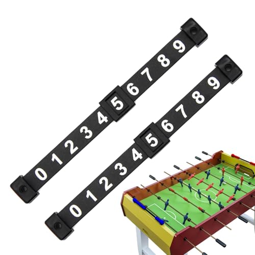 Tischfußball-Scorezähler – 2 Stück Fußball-Score-Zähler | 10 Zahlen für Fußballzimmer Standard für T von Generic