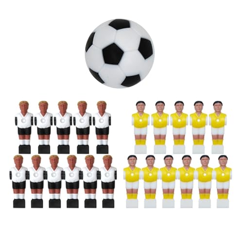 Tischfußballspieler Set, Fußballmänner Set - Tischfußballspieler für Turnierfußballspiel,Fun Football Men Figures Kit für Fans, Erwachsene, Freunde Tischfußballspieler Set, Fußballmänner Set - Tischfußballspieler für Turnierfußballspiel,Fun Football Men Figures Kit für Fans, Erwachsene, Freunde von Generic