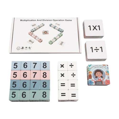 Tischmathematik-Spiele, Mathematikspiele für Kinder, Holzspielzeug, Multiplikationsspiele, Mathematik-Spiele, Brettspiel aus Holz für Kinder, Freunde, Mädchen Tischmathematik-Spiele, Mathematikspiele für Kinder, Holzspielzeug, Multiplikationsspiele, Mathematik-Spiele, Brettspiel aus Holz für Kinder, Freunde, Mädchen von Generic