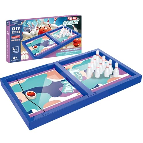 Tischplatte Bowlingspiel, Desktop Bowlingspielzeug | Desktop Bowling Spielzeug für kleine Familien,Bowlingspiele für Innenräume, Kleines Bowling-Set für Kinder, Erwachsene, Alle Altersgruppen von Generic