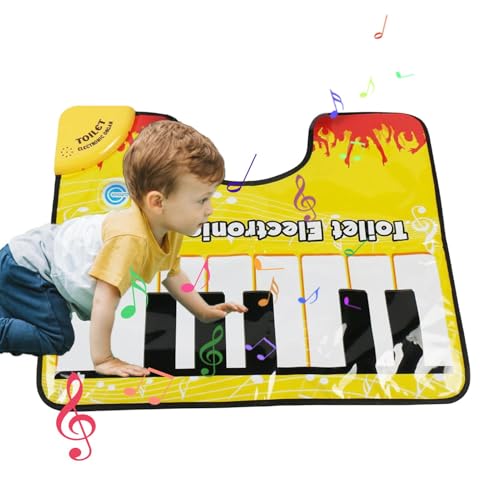 Töpfchen Teppich | Kreative Toe Tapping Musical Tastatur Toilettenmatte - Neuheit WC Teppich Matte für , Mädchen, Kinder für Toilette, Badezimmer, Schlafsaal, Wohnung von Generic