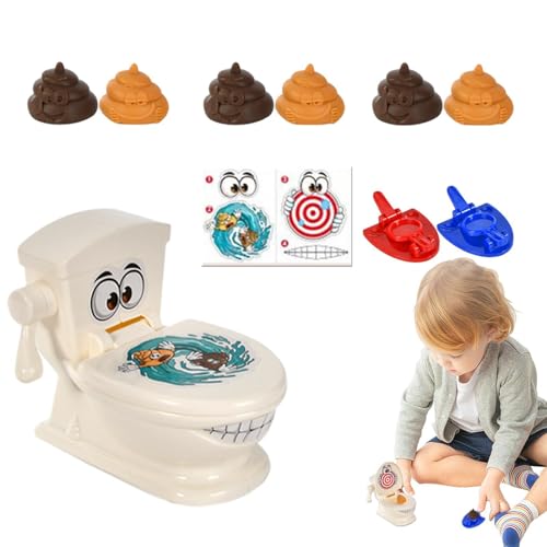 Toilettenspielzeug für Kinder, Flushing Poop Simulation des Spiels Toilettenauswurf Spielzeug - Kackhaufen-Geschicklichkeitsstarter Kreative Brettspiele für Familien Simulation Gio Toilettenspielzeug für Kinder, Flushing Poop Simulation des Spiels Toilettenauswurf Spielzeug - Kackhaufen-Geschicklichkeitsstarter Kreative Brettspiele für Familien Simulation Gio von Generic