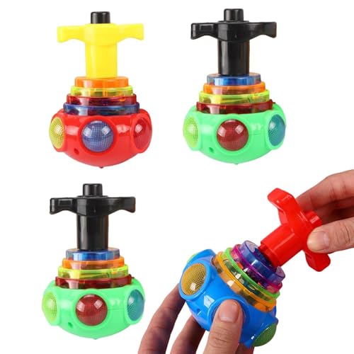 Top - Musical Gyro Spinner, leuchtendes LED-Flitzer-Spielzeug, leuchtendes UFO-Design, Spin Spin für Weihnachtsfeiern, Kinder Top - Musical Gyro Spinner, leuchtendes LED-Flitzer-Spielzeug, leuchtendes UFO-Design, Spin Spin für Weihnachtsfeiern, Kinder von Generic