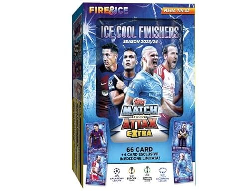 Topps Champions League Match Attax EXTRA 2023/24-1x Mega Tin #2 Fire & Ice Mega Tin Ice Cool Finishers von Generic