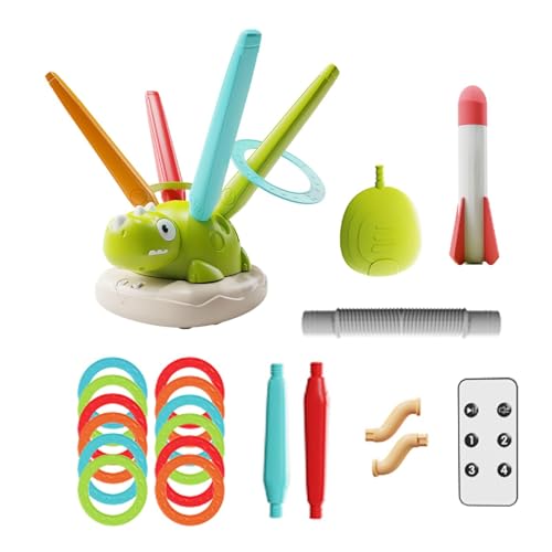 Toss Game Game Toy - interaktive Sprung- und Wurfaktivitäten, Raketenwurfspaß | Unterhaltungsstart von Agility-Spielen innen und außen mit musikalischem Springen von Generic