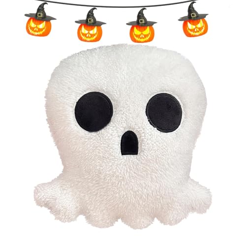 Totenkopf-Spielzeug aus Plüsch – Spielzeug aus weichem Plüschschädel | dekorative Auto-Innenausstattung, niedliches und entzückendes Design mit großen überraschten Augen kann streng sein von Generic