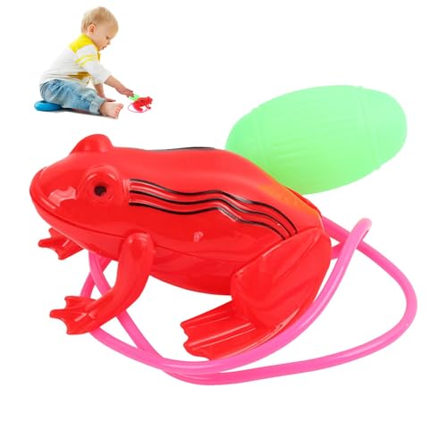 Touche Frog Toy, Cartoon Jump Frog - Kinder Luftdruck Arigioni breit: Froschspringtier | Lustiges pädagogisches Hüpftier für Kinder zum Kindertag, Geburtstag von Generic