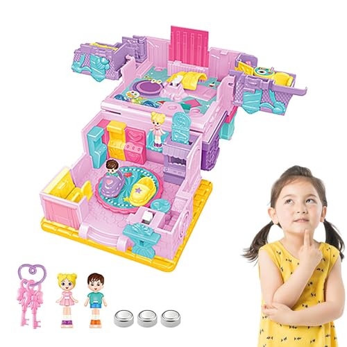 Toy Castle – Königlicher Palast aus Holz, Fantasie-Mansion des Bodens | Handähnliches Spiel mit detaillierten Zimmern, realistische Dekoration, kleines Haus Toy Castle – Königlicher Palast aus Holz, Fantasie-Mansion des Bodens | Handähnliches Spiel mit detaillierten Zimmern, realistische Dekoration, kleines Haus von Generic