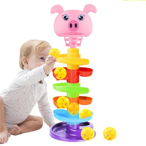 Track Drehballerturm - 6 Schichten Rolling Ball Tower | Lernspiele für Bildungsvorschule | Abnehmbare tragbare frühe Entwicklungsversorgung für zu Hause | Lustige und engagierte Kinderspielzeug Track Drehballerturm - 6 Schichten Rolling Ball Tower | Lernspiele für Bildungsvorschule | Abnehmbare tragbare frühe Entwicklungsversorgung für zu Hause | Lustige und engagierte Kinderspielzeug von Generic