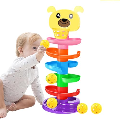 Track Drehballerturm - 6 Schichten Rolling Ball Tower | Lernspiele für Bildungsvorschule | Abnehmbare tragbare frühe Entwicklungsversorgung für zu Hause | Lustige und engagierte Kinderspielzeug Track Drehballerturm - 6 Schichten Rolling Ball Tower | Lernspiele für Bildungsvorschule | Abnehmbare tragbare frühe Entwicklungsversorgung für zu Hause | Lustige und engagierte Kinderspielzeug von Generic