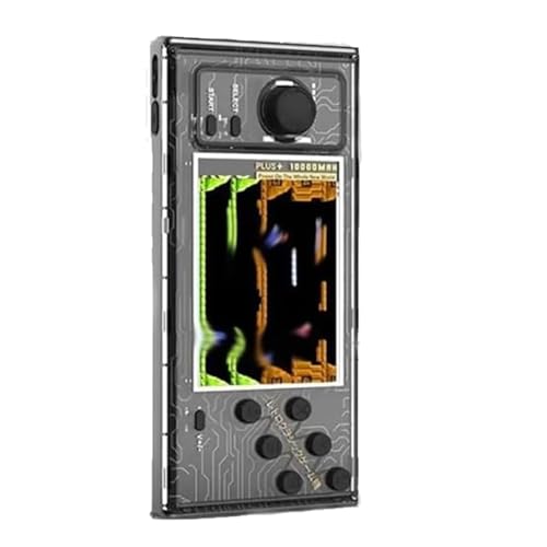 Tragbare Spielekonsole - Card Retro Classic Games | Tragbare Spielekonsole | Vielseitiges stilvolles tragbares Ladegerät | Game Energy Bank | Leistungsstarkes Schnelllade-Spiel | transparentes Design von Generic