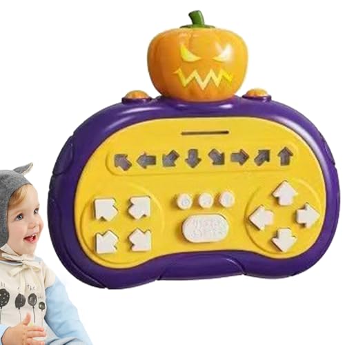 Tragbares Geschwindigkeitsspiel, Blasenhüllen-Set, tragbare Puzzle-Spielmaschine mit Licht, 4 Modi, elektronisches sensorisches Spielzeug, tragbar, Freizeitaktivität von Generic