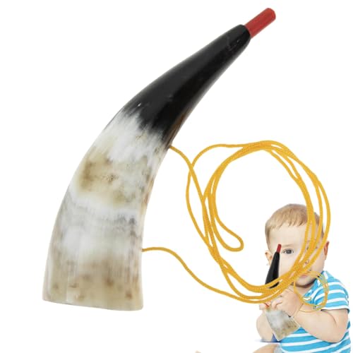 Tragbares Hornspielzeug für Kinder - Fun Bull Horn Trompete mit realistischem Klang, leichtem und haltbarem Windinstrument für Musikliebhaber, Anfänger, Spielen im Freien, Paraden und Partyunterhaltun Tragbares Hornspielzeug für Kinder - Fun Bull Horn Trompete mit realistischem Klang, leichtem und haltbarem Windinstrument für Musikliebhaber, Anfänger, Spielen im Freien, Paraden und Partyunterhaltun von Generic