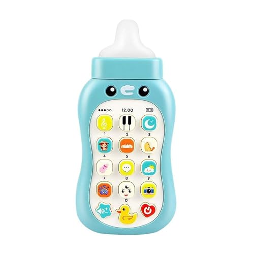 Tragbares Lernhandy für Kleinkinder mit Schnuller, Lernspielzeug, Baby-Handyspielzeug, 15 Funktionen, einschließlich Wetter-Soundeffekten, Klaviermusik usw., Baby-Telefonspielzeug Kmk462 (B, 15x7cm) Tragbares Lernhandy für Kleinkinder mit Schnuller, Lernspielzeug, Baby-Handyspielzeug, 15 Funktionen, einschließlich Wetter-Soundeffekten, Klaviermusik usw., Baby-Telefonspielzeug Kmk462 (B, 15x7cm) von Generic