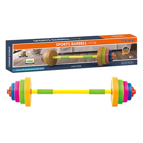 Trainingsstange für Kinder, robuste Griffe, verstellbare Gewichte, leichtes Körpertrainingsgerät für körperliche Aktivitäten im Innenbereich, lustige Spiele zum Üben Trainingsstange für Kinder, robuste Griffe, verstellbare Gewichte, leichtes Körpertrainingsgerät für körperliche Aktivitäten im Innenbereich, lustige Spiele zum Üben von Generic