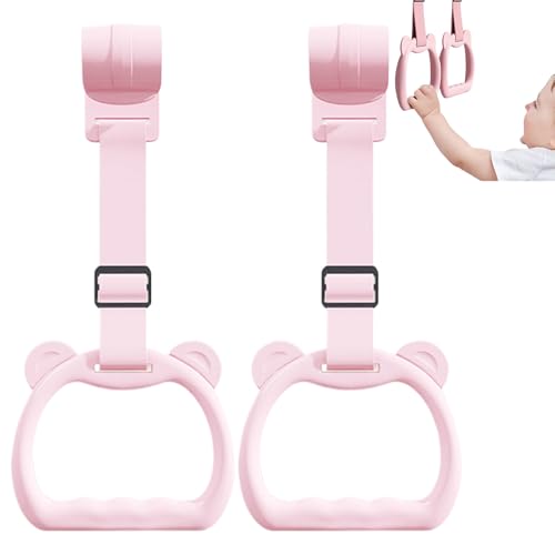 Traktionsringe für Babybett | 2 Stück Hängeringe für Babybett | Sicheres Aktivitätslauf-Zubehör mit ergonomischem Griff für Motorik und Spiele Traktionsringe für Babybett | 2 Stück Hängeringe für Babybett | Sicheres Aktivitätslauf-Zubehör mit ergonomischem Griff für Motorik und Spiele von Generic